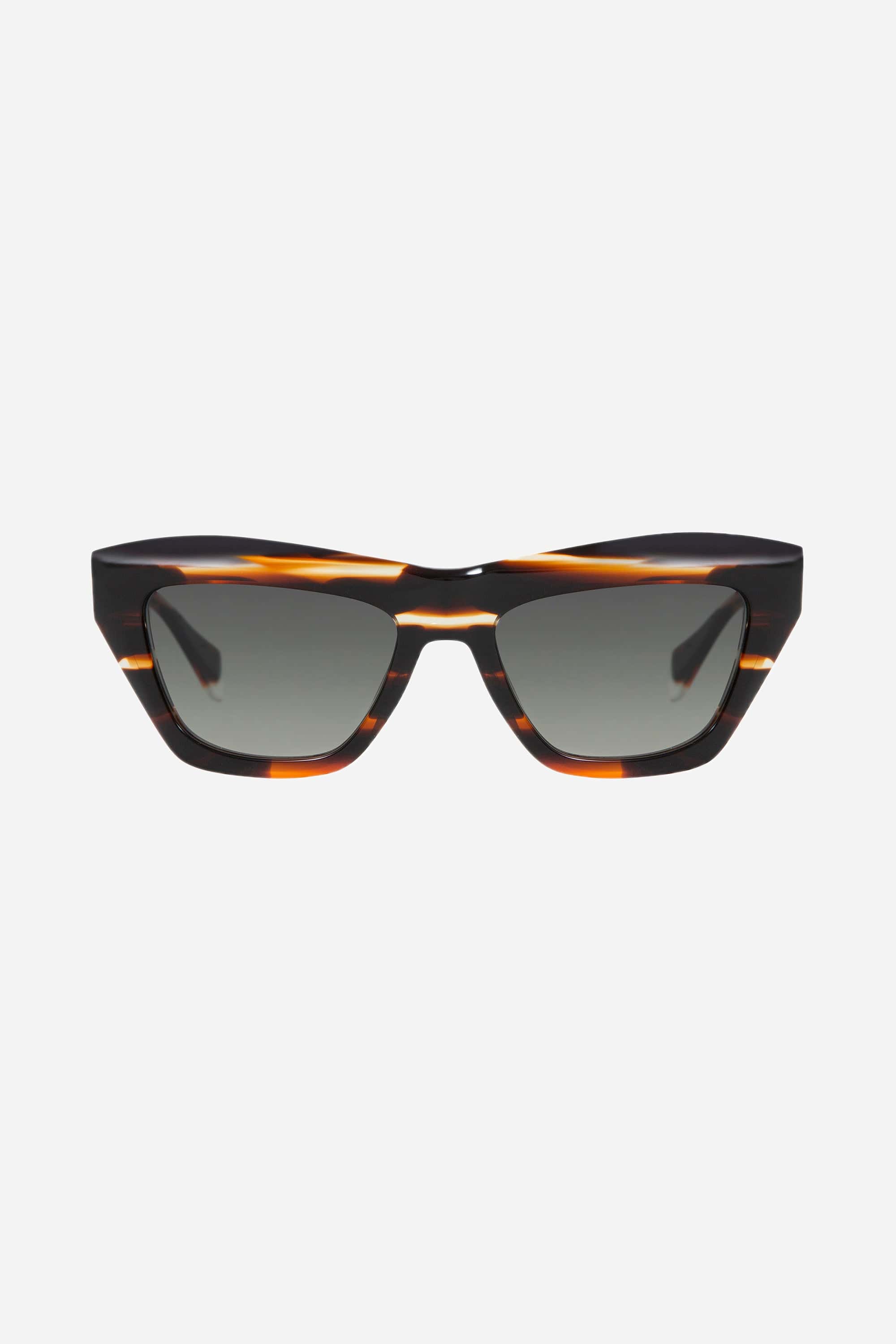 Gigi Studios cat-eye brown bold sunglasses - Eyewear Club