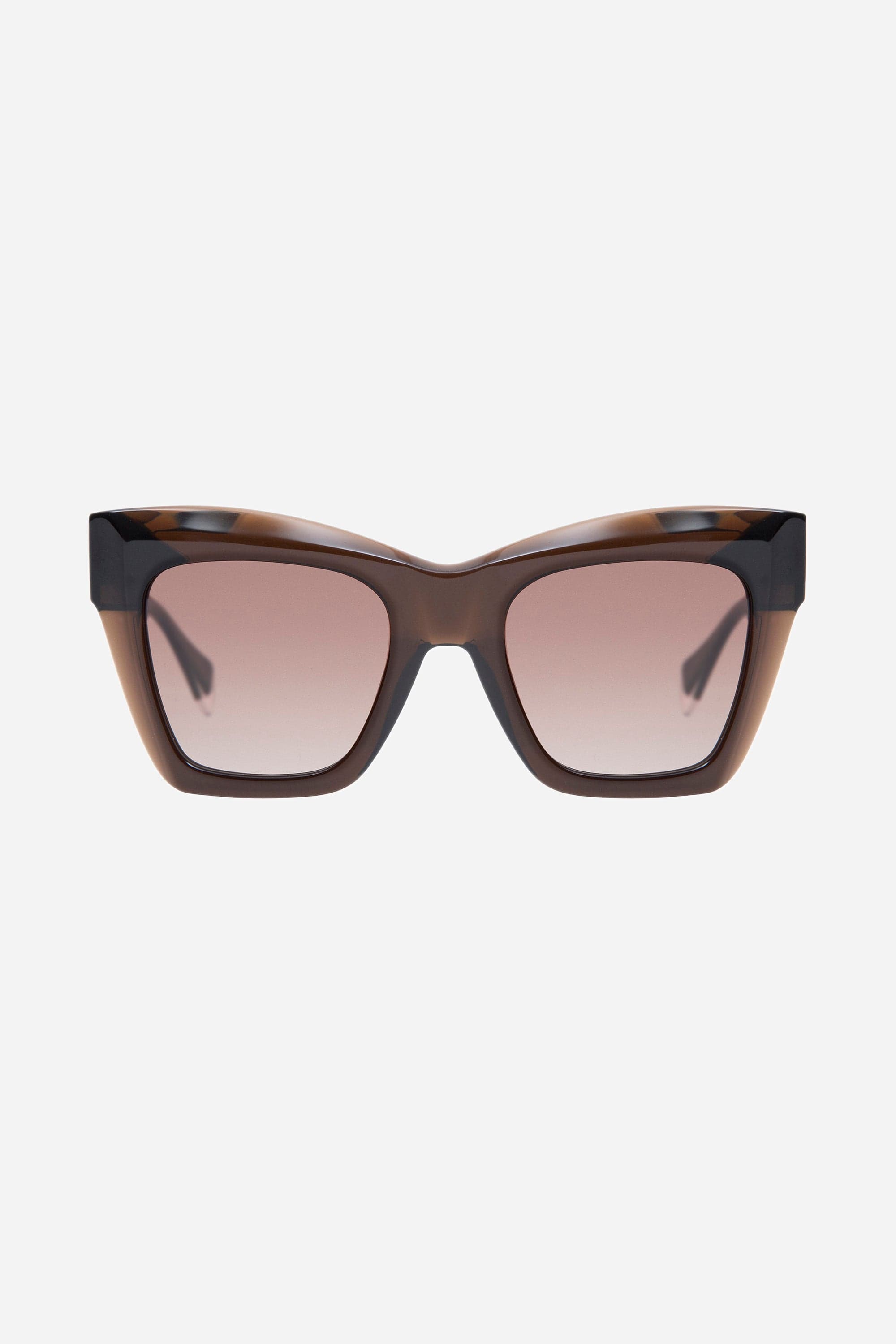 Gigi Studios cat eye brown sunglasses - Eyewear Club