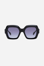 Load image into Gallery viewer, Gigi Studios hexagonal black sunglasses

