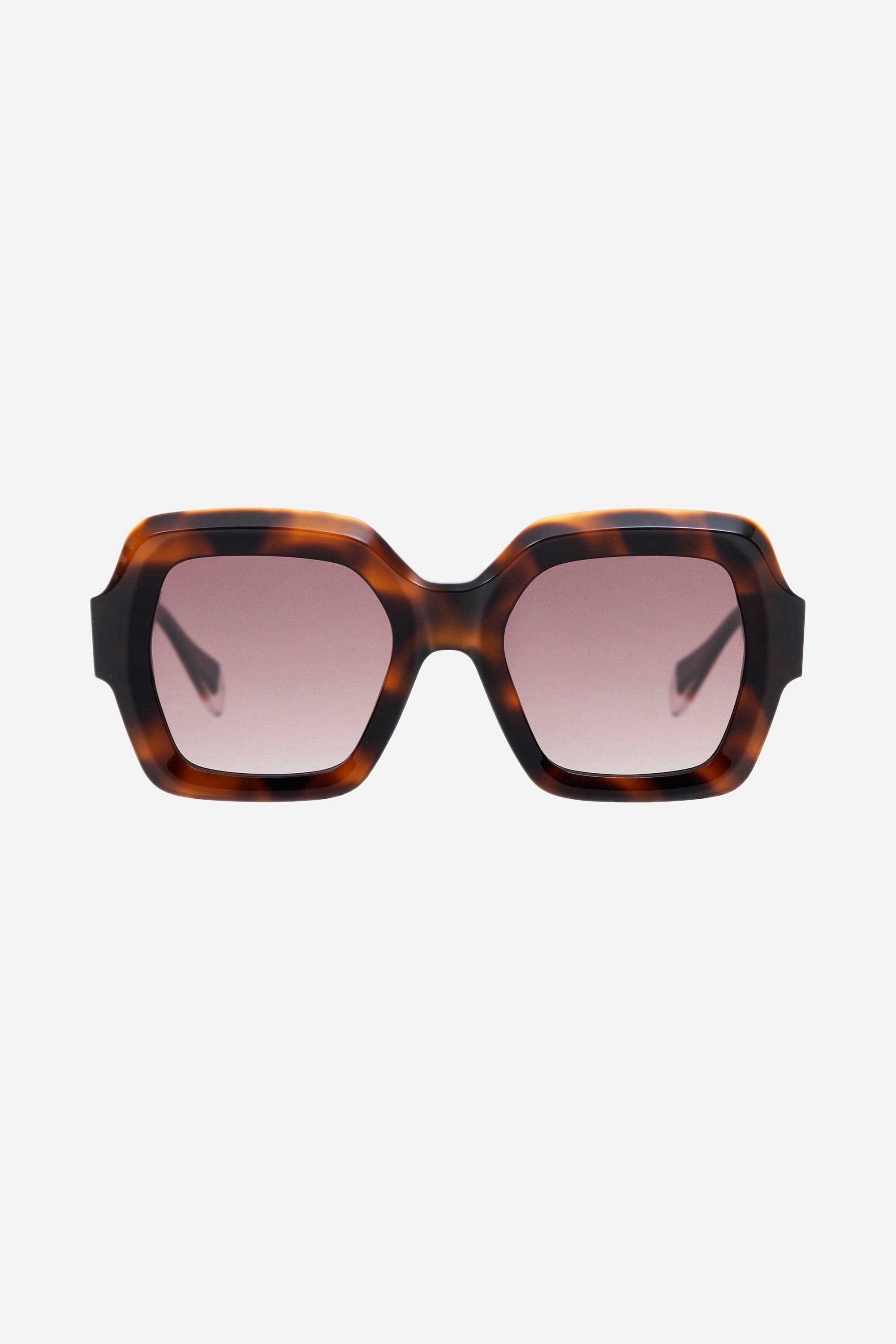 Gigi Studios hexagonal havana sunglasses - Eyewear Club