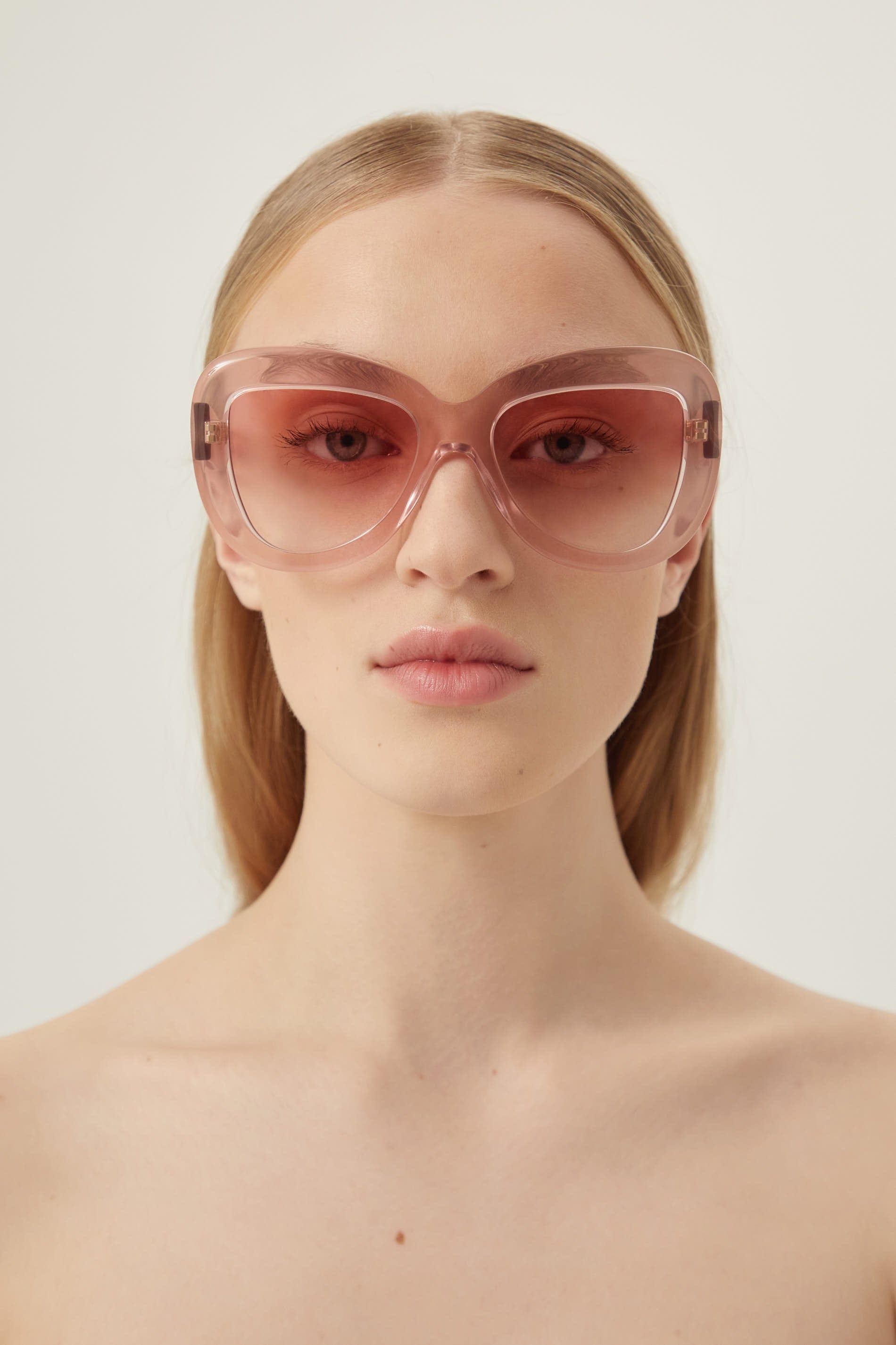 Marni butterfly milky pink sunglasses gr - Eyewear Club