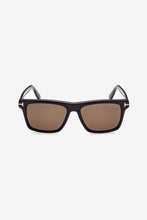 Load image into Gallery viewer, Tom Ford rectangular black sunglasses

