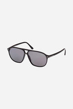 Load image into Gallery viewer, Tom Ford navigator sunglasses with shiny black frame
