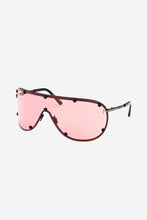 Load image into Gallery viewer, Tom Ford Klyer pilot sunglasses with black frame and pink lens
