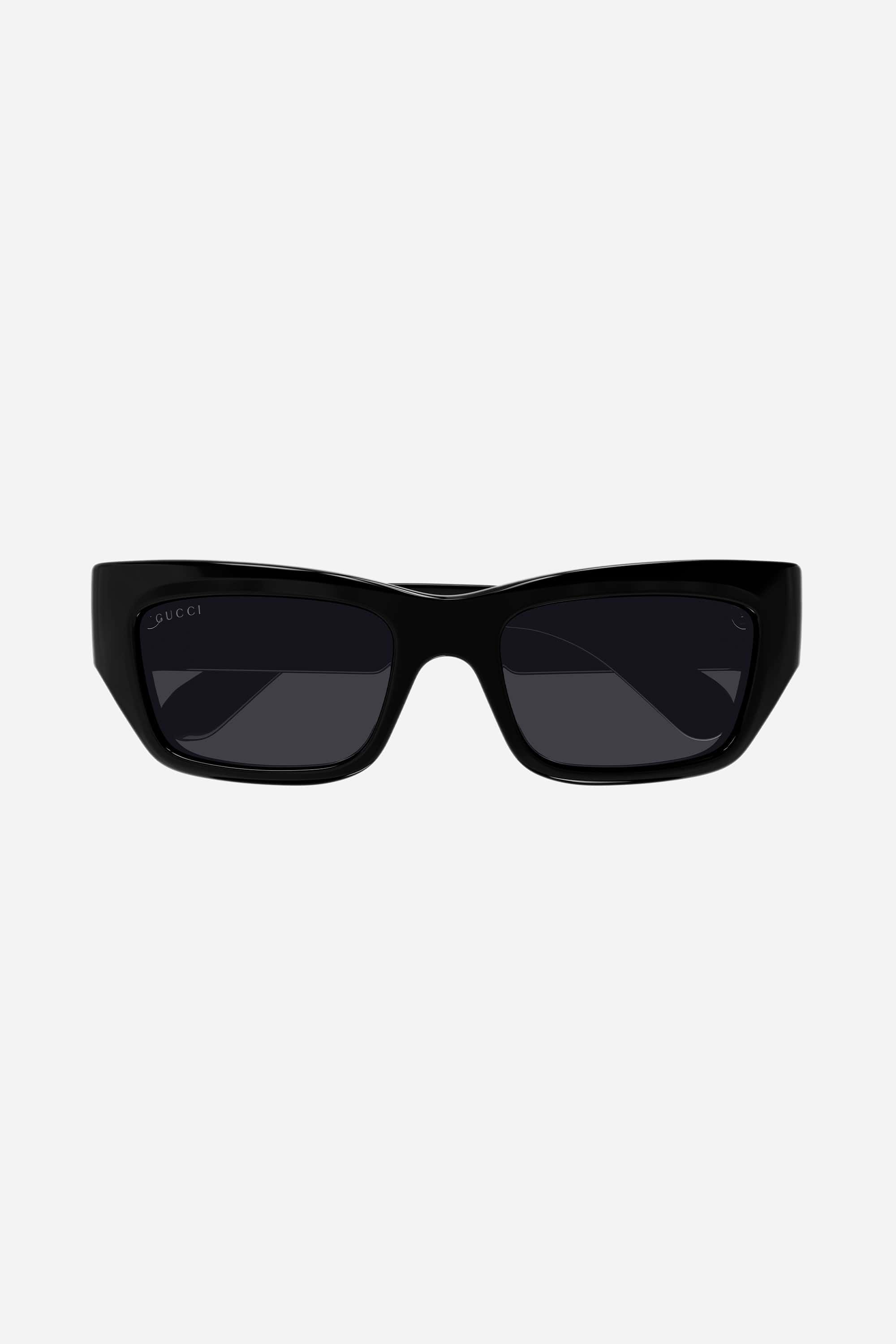 Gucci black runway wrap sunglasses - Eyewear Club