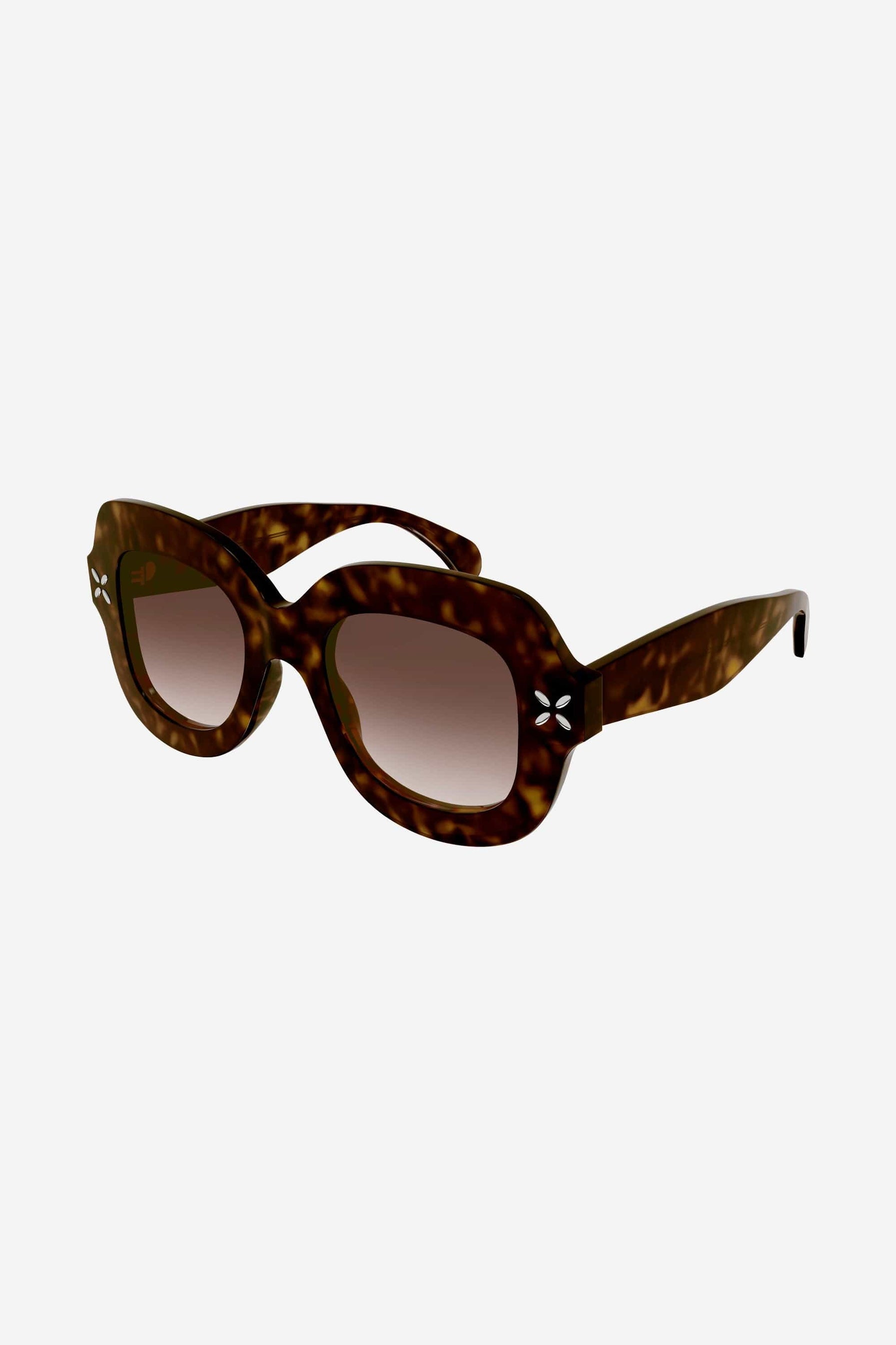 Alaia havana oversize squared sunglasses - Eyewear Club
