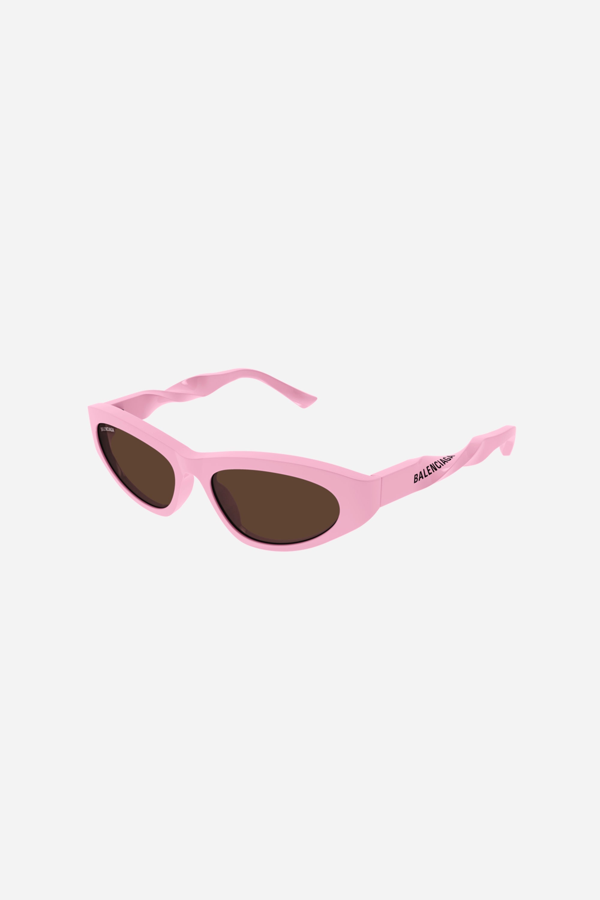 Balenciaga baby pink twist cat eye sunglasses - Eyewear Club