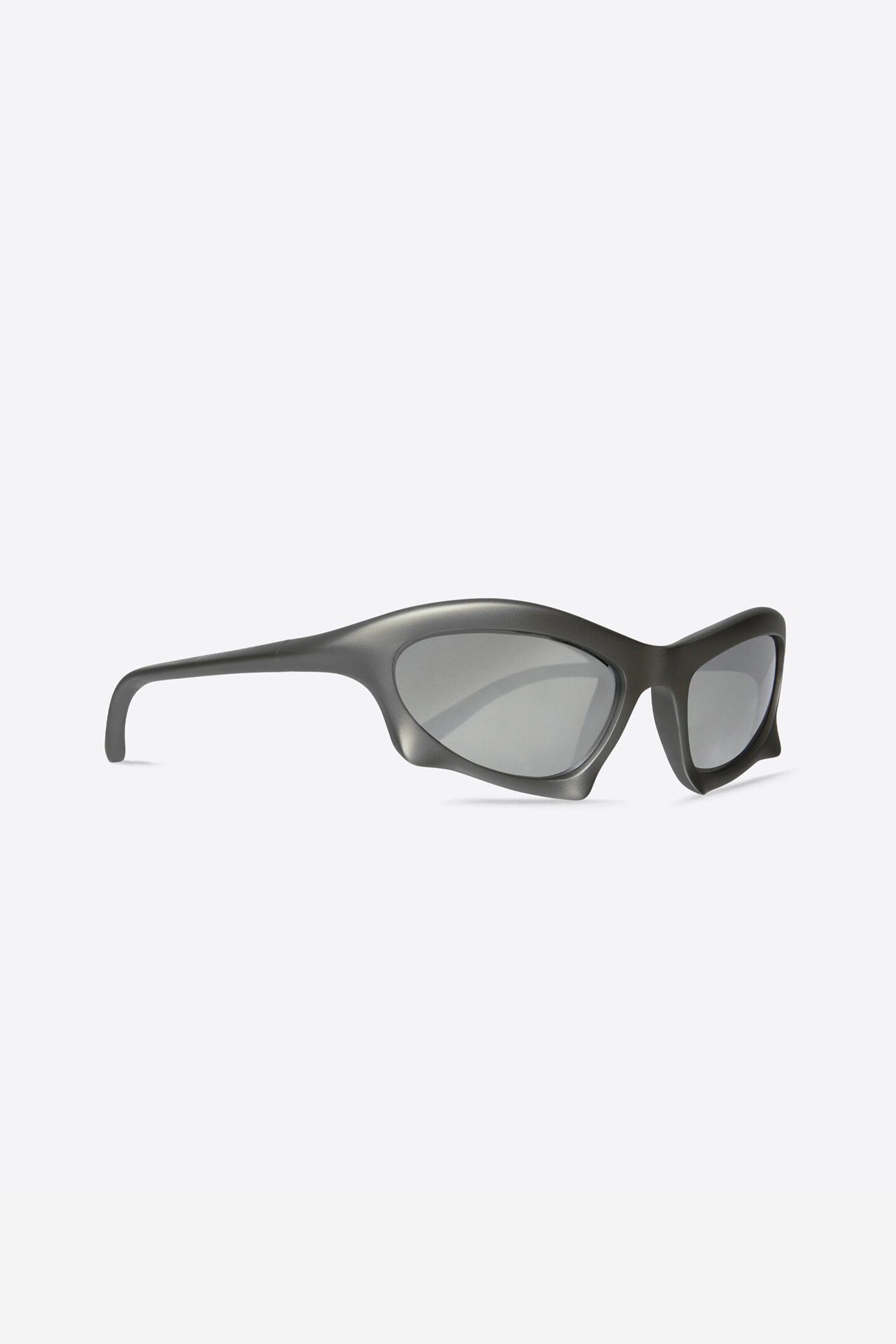 Balenciaga Bat rectangle sunglasses in silver - Eyewear Club