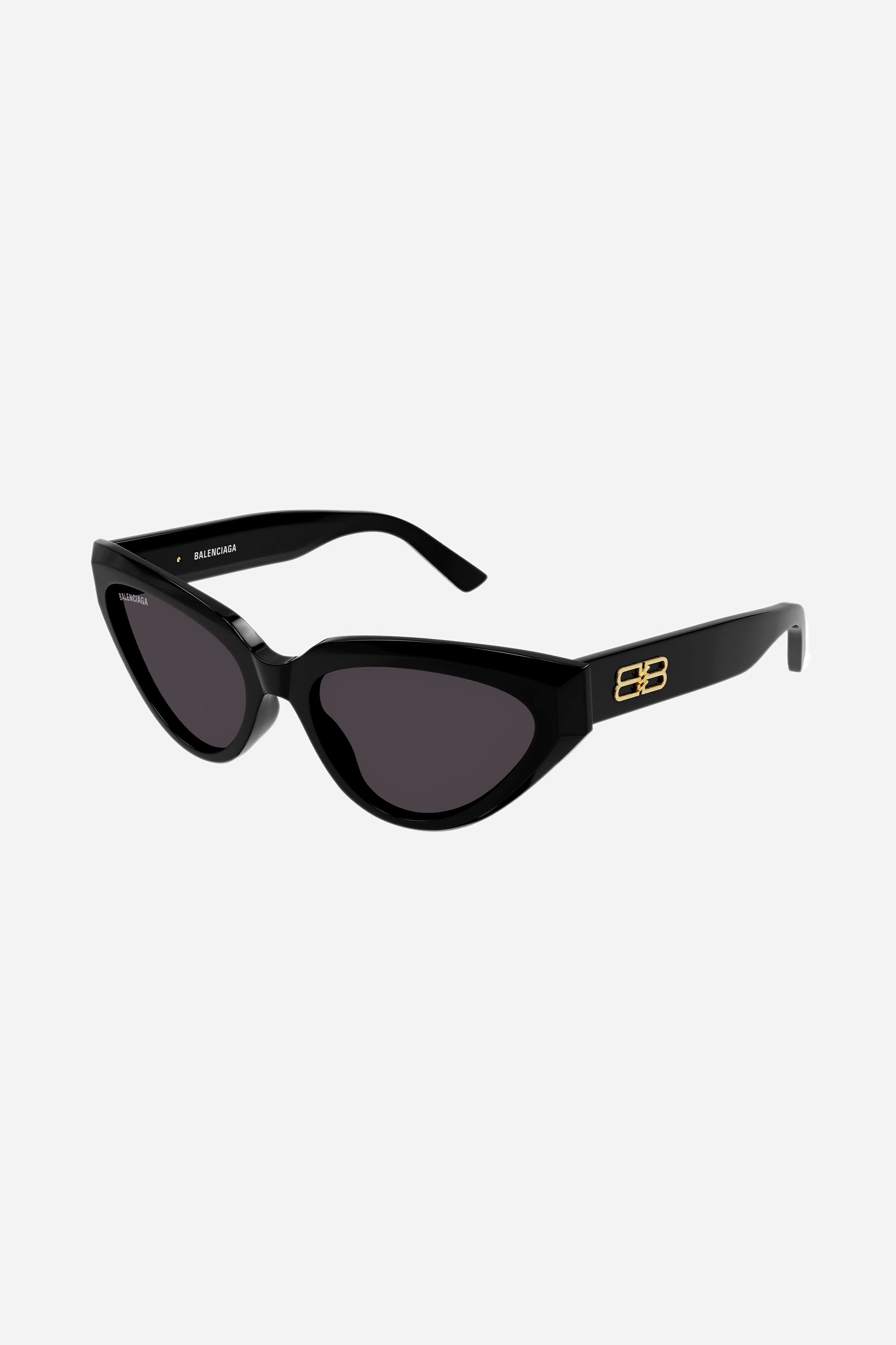 Balenciaga black cat-eye sunglasses with BB logo - Eyewear Club