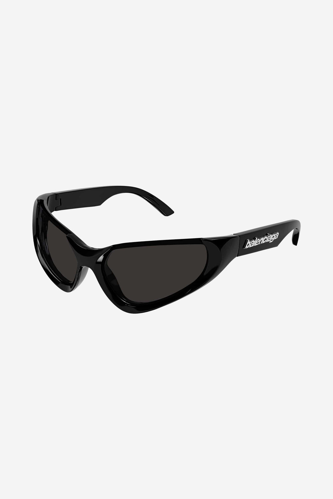Balenciaga Black wrap around black sunglasses - Eyewear Club