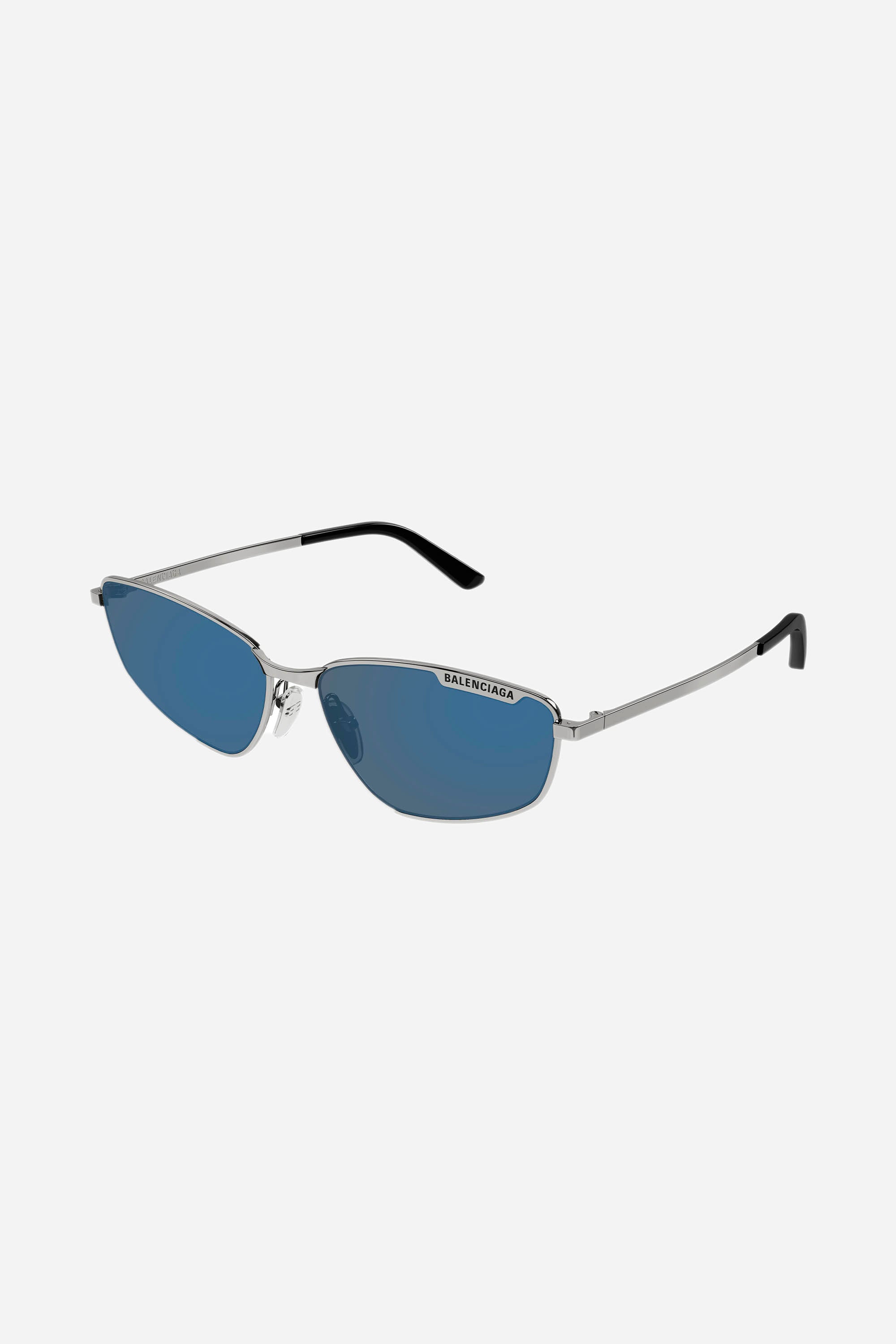 Balenciaga blue metal cat eye sunglasses - Eyewear Club