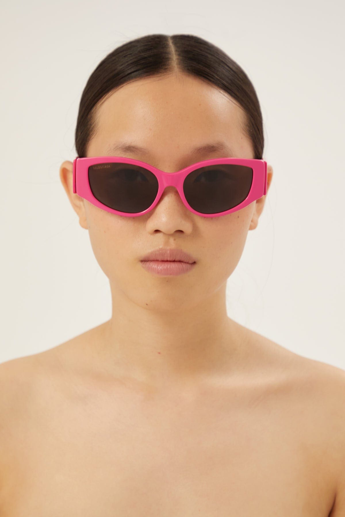 Balenciaga chunky pink sunglasses - Eyewear Club