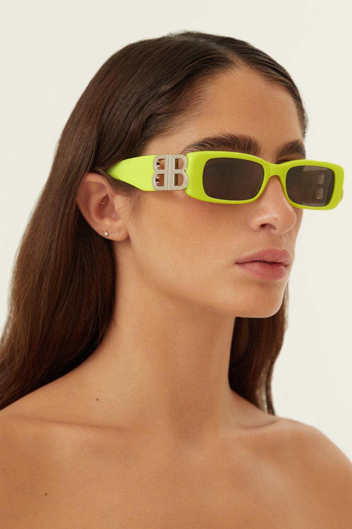 Balenciaga Dynasty micro fluor sunglasses featuring BB logo - Eyewear Club