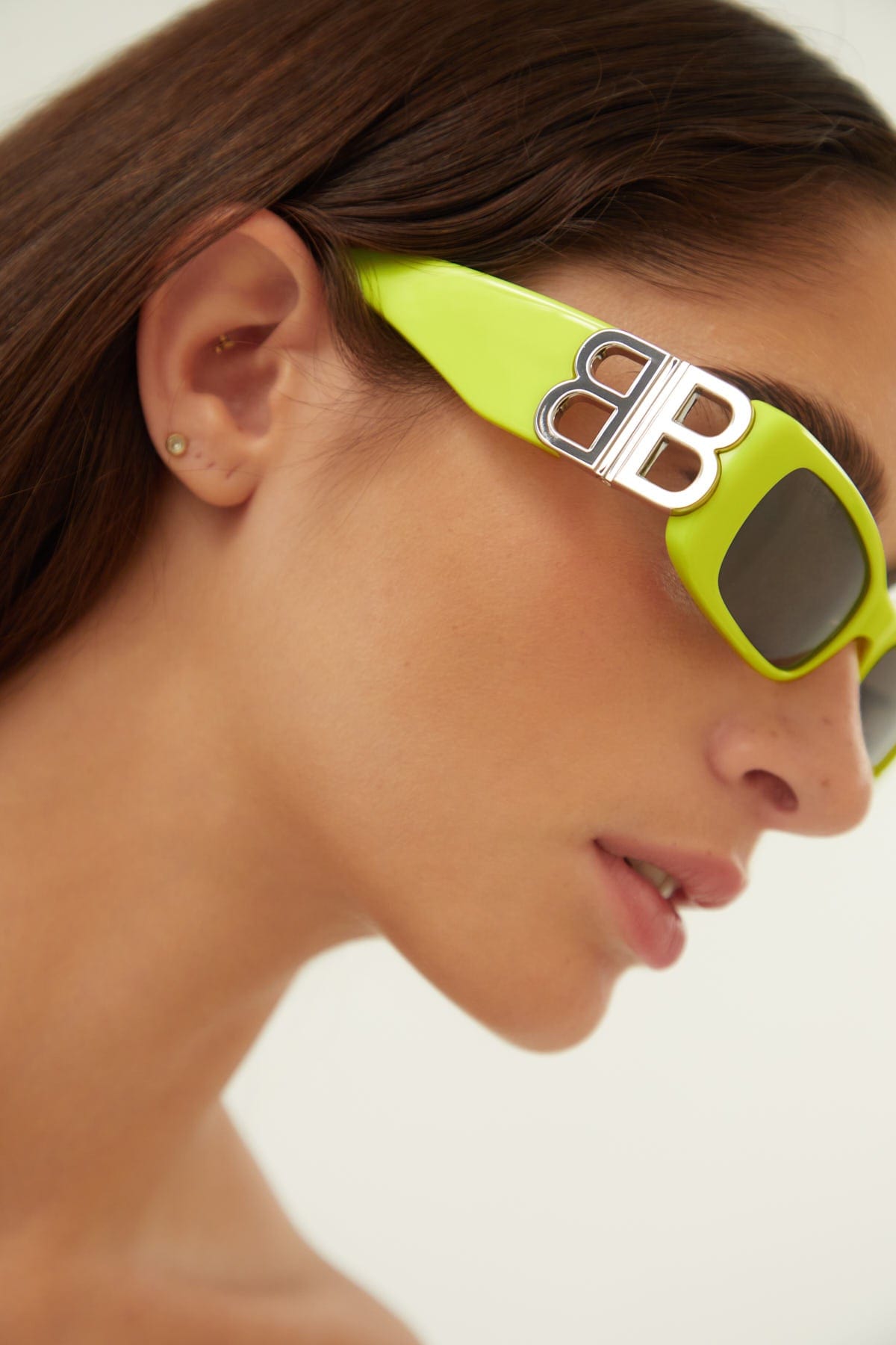 Balenciaga Dynasty micro fluor sunglasses featuring BB logo - Eyewear Club