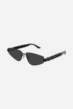 Load image into Gallery viewer, Balenciaga metal cat-eye sunglasses with Swarovski logo - Eyewear Club
