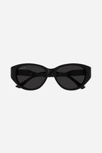 Load image into Gallery viewer, Balenciaga oval twisted black sunglasses - Eyewear Club
