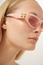 Load image into Gallery viewer, Balenciaga pink cat-eye BB sunglasses - Eyewear Club
