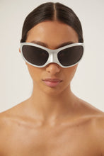 Load image into Gallery viewer, Balenciaga Skin XXL Cat sunglasses in silver - Eyewear Club
