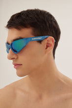Load image into Gallery viewer, Balenciaga Xpander blue wrap around sunglasses - Eyewear Club
