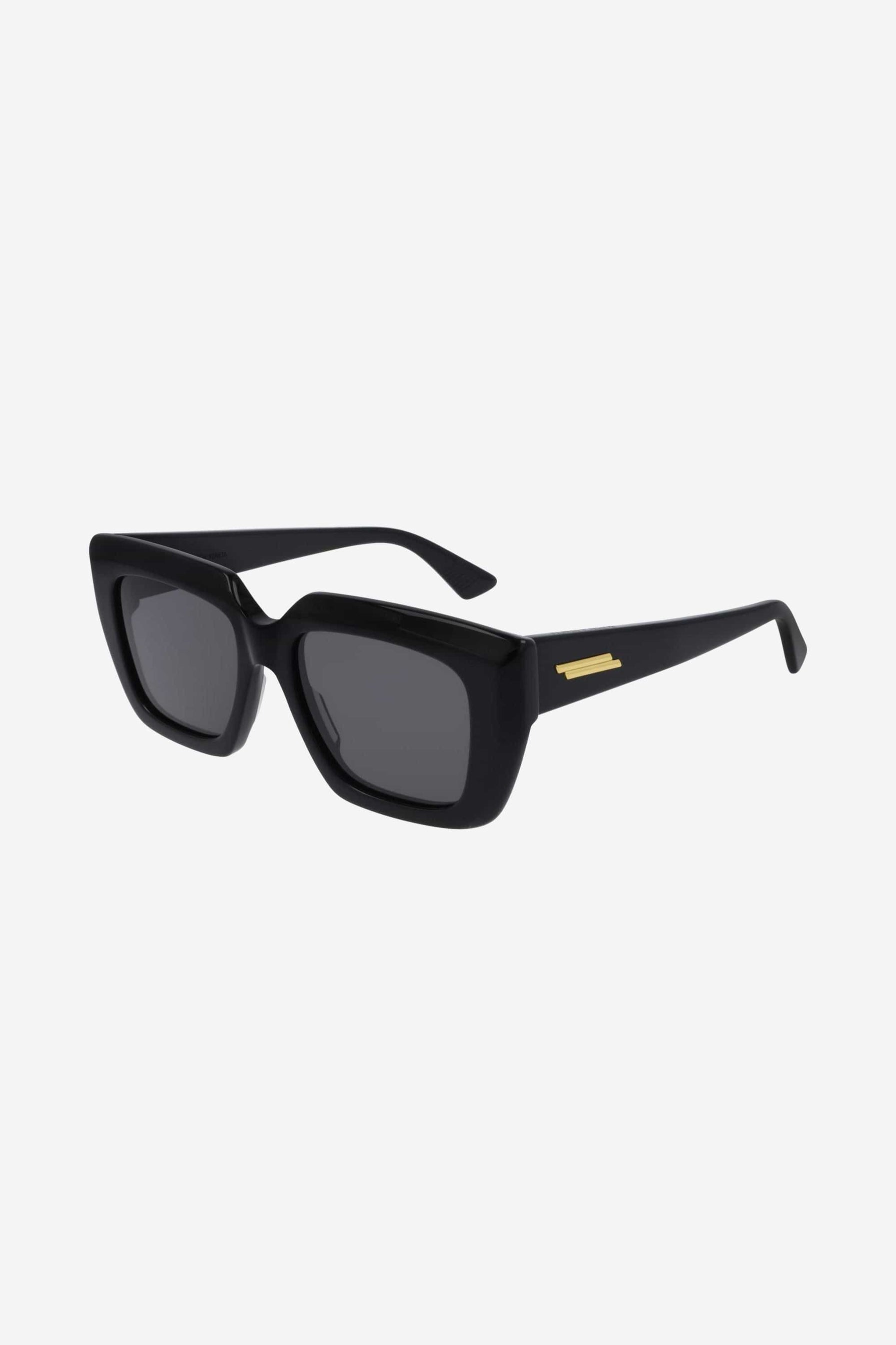 Bottega Veneta bold acetate femenine black sunglasses - Eyewear Club