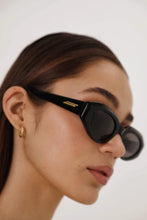 Load image into Gallery viewer, Bottega Veneta bold oval black sunglasses - Eyewear Club
