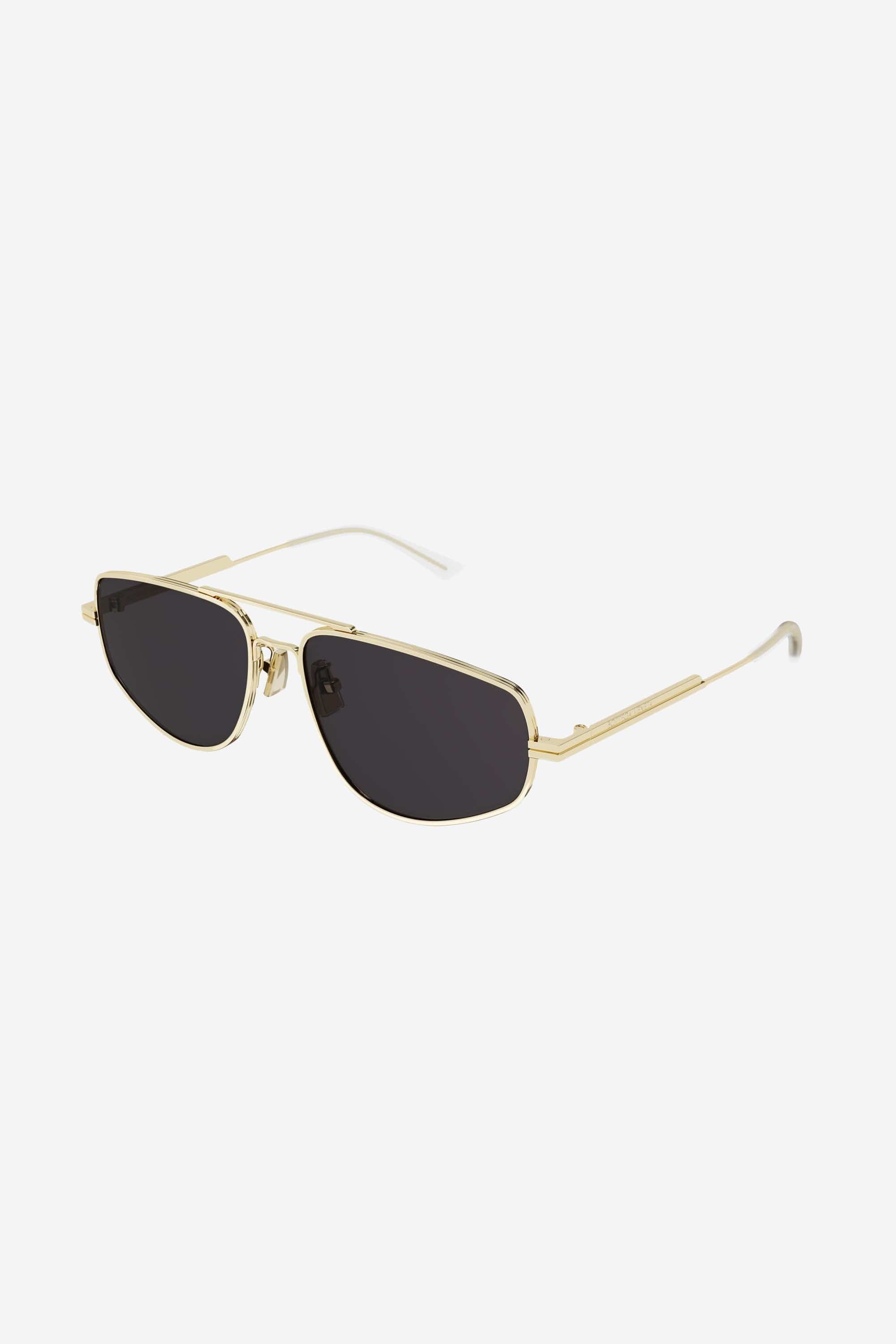 Bottega Veneta full metal light caravan sunglasses - Eyewear Club