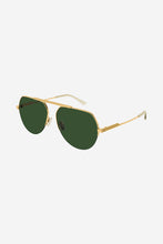 Load image into Gallery viewer, Bottega Veneta gold/green pilot style sunglasses - Eyewear Club
