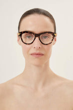 Load image into Gallery viewer, Bottega Veneta havana cat eye frame with ribbon detail - Eyewear Club
