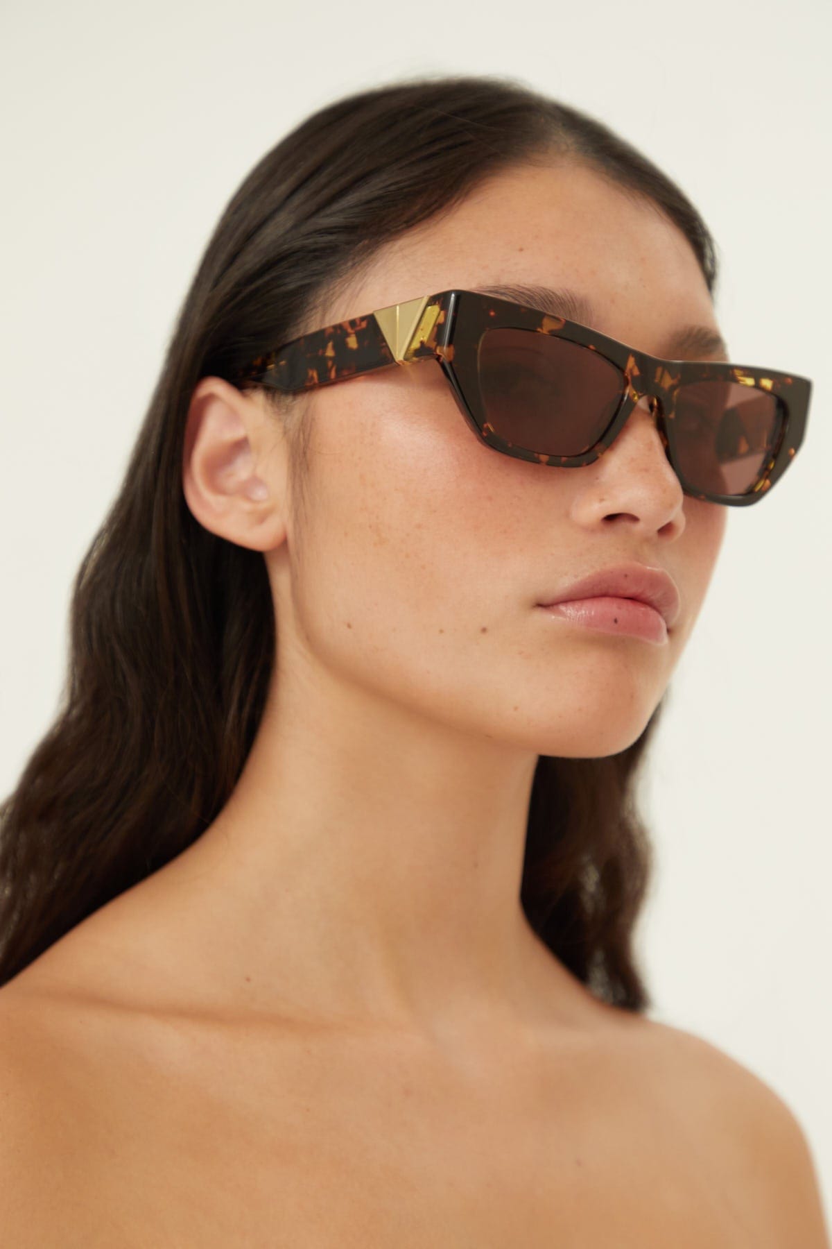 Bottega Veneta havana cat eye sunglasses - Eyewear Club