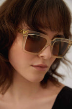 Load image into Gallery viewer, Bottega Veneta iconic squared crystal acetate sunglasses
