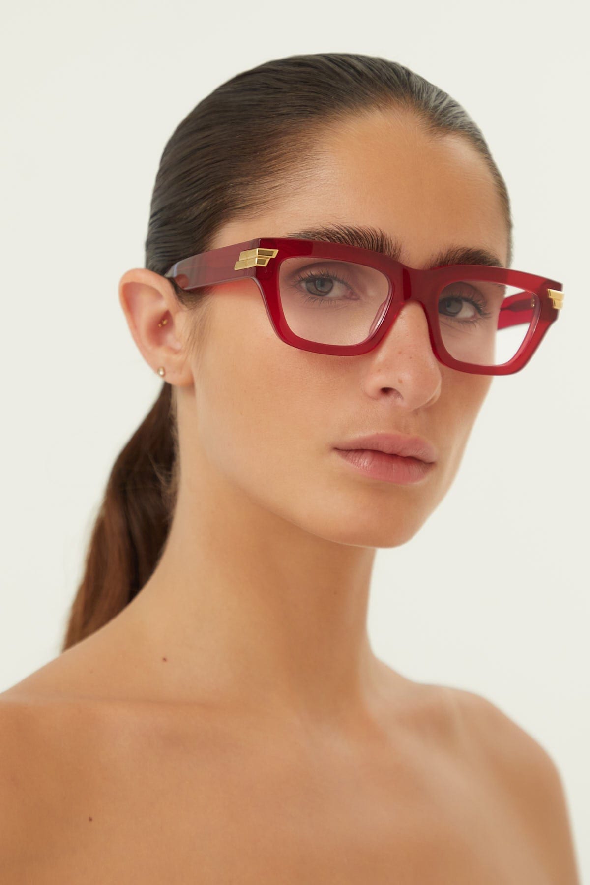 Bottega Veneta red frame - Eyewear Club