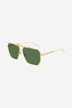 Load image into Gallery viewer, Bottega Veneta UNISEX super light caravan gold green sunglasses - Eyewear Club
