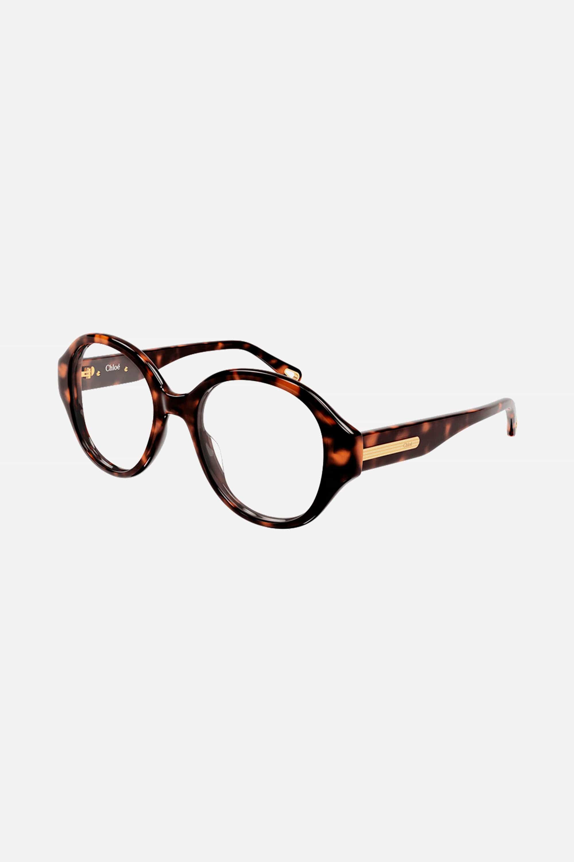 Chloe acetate havana round optical glasses - Eyewear Club