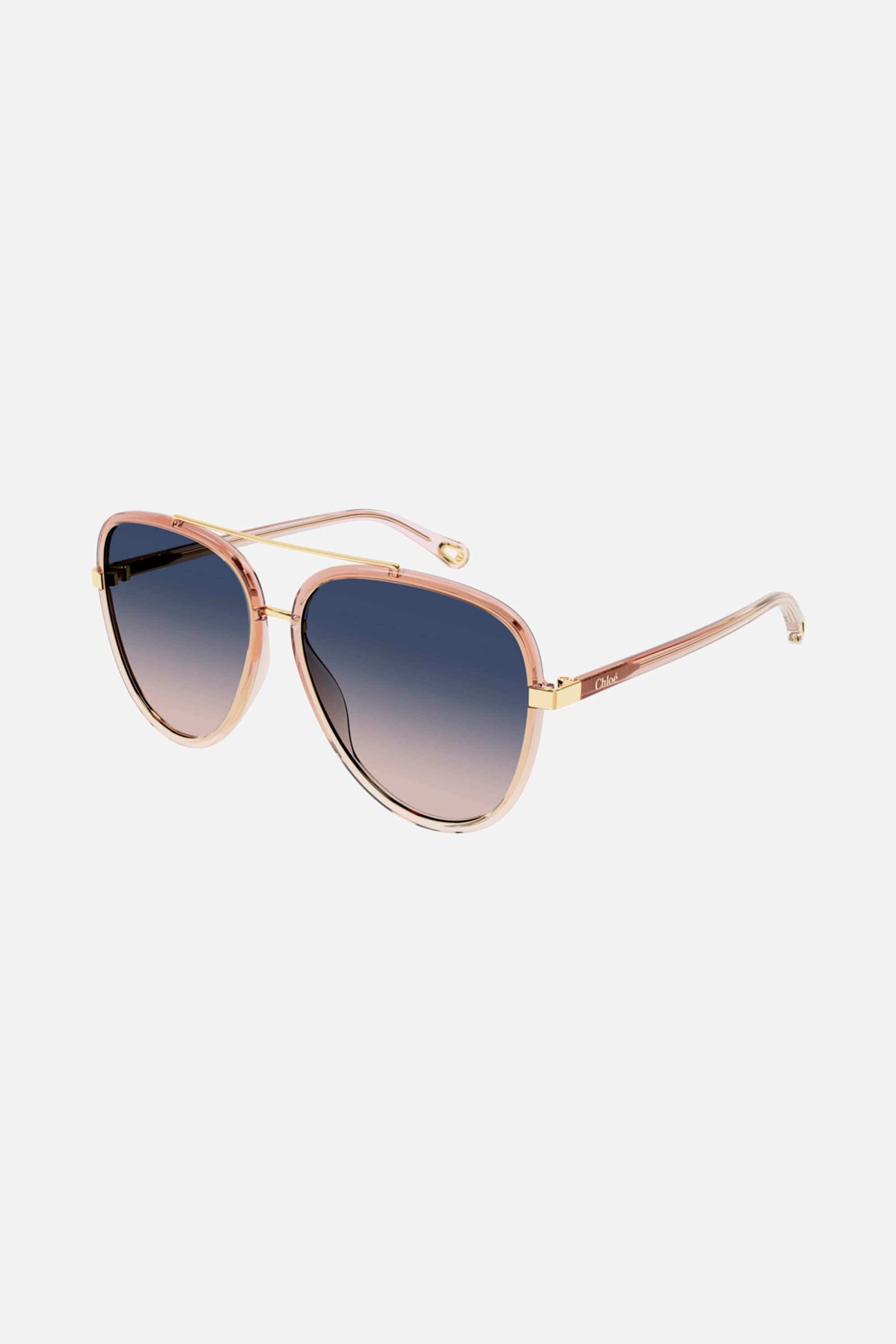 Chloe femenine combined peach sunglasses - Eyewear Club