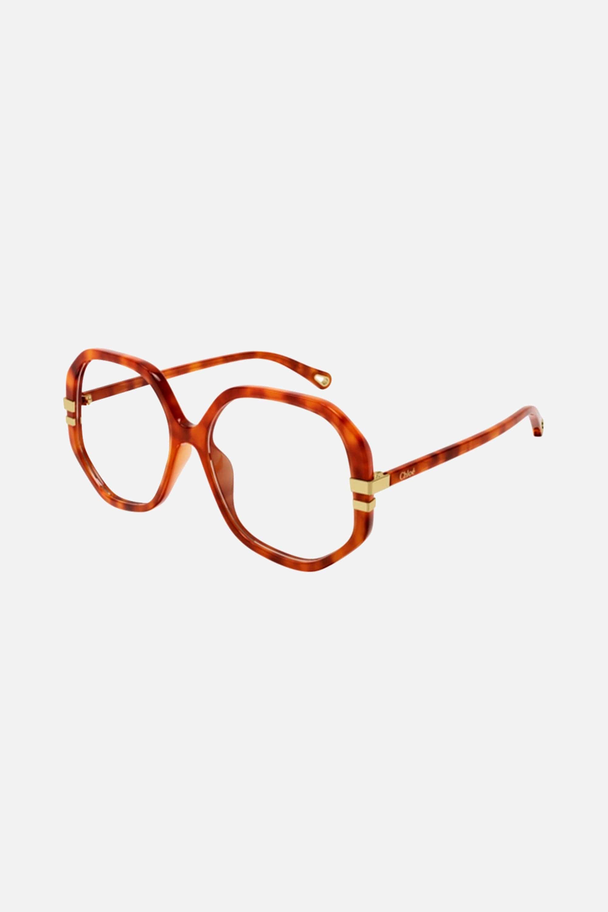 Chloé optical geometric havana frame - Eyewear Club