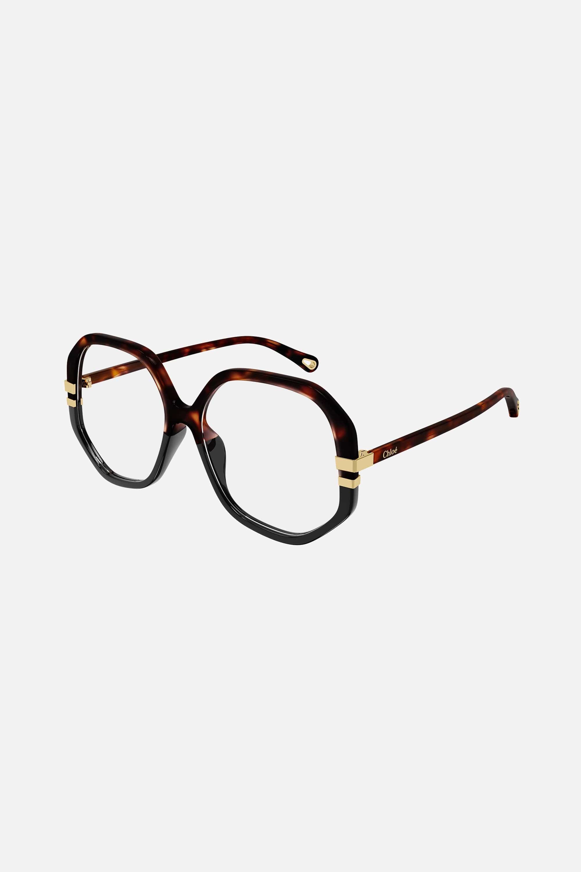 Chloé optical geometric havana shades sunglasses - Eyewear Club