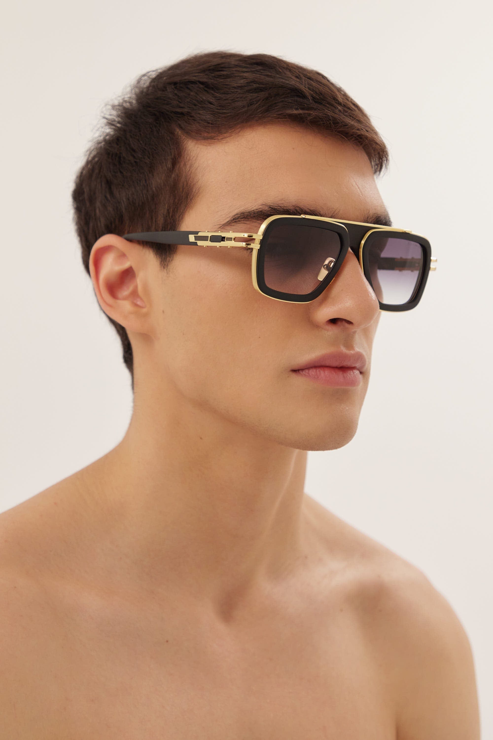 Dita LXN-EVO black and gold caravan sunglasses - Eyewear Club