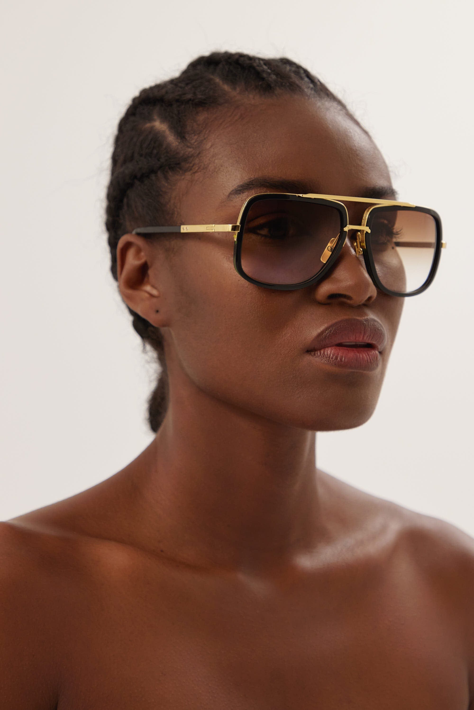 Dita MACH-ONE black and gold caravan sunglasses - Eyewear Club