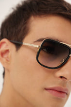 Load image into Gallery viewer, Dita MACH-ONE black and grey gold caravan sunglasses - Eyewear Club
