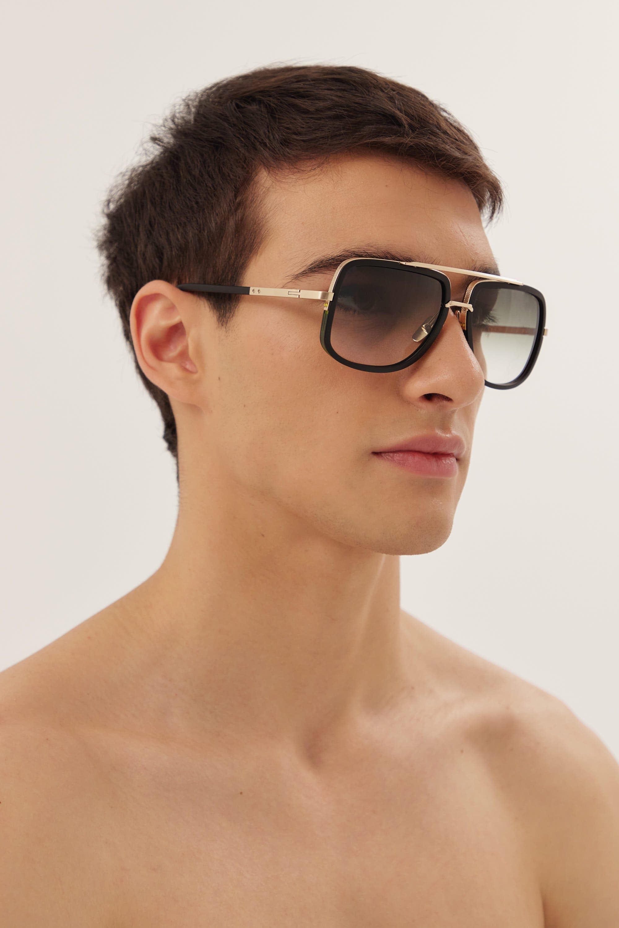 Dita MACH-ONE black and grey gold caravan sunglasses - Eyewear Club