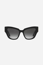 Load image into Gallery viewer, Dolce&amp;Gabbana black cat eye sunglasses with DG logo - Eyewear Club
