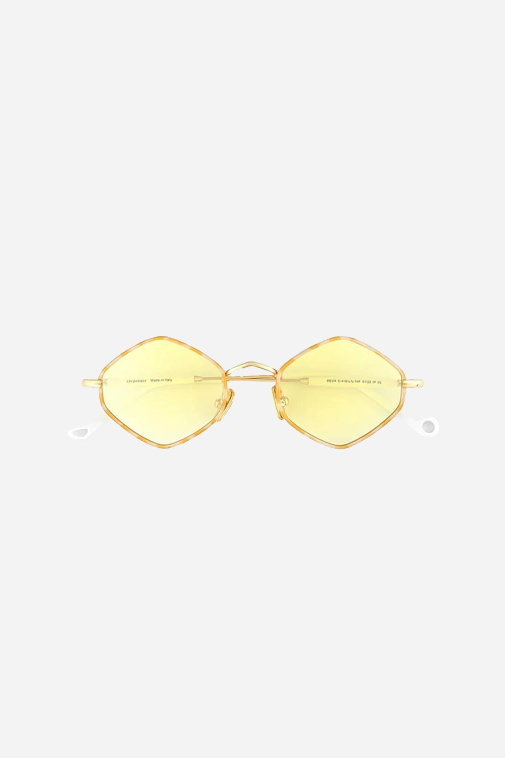 Eyepetizer metal rombo yellow sunglasses - Eyewear Club