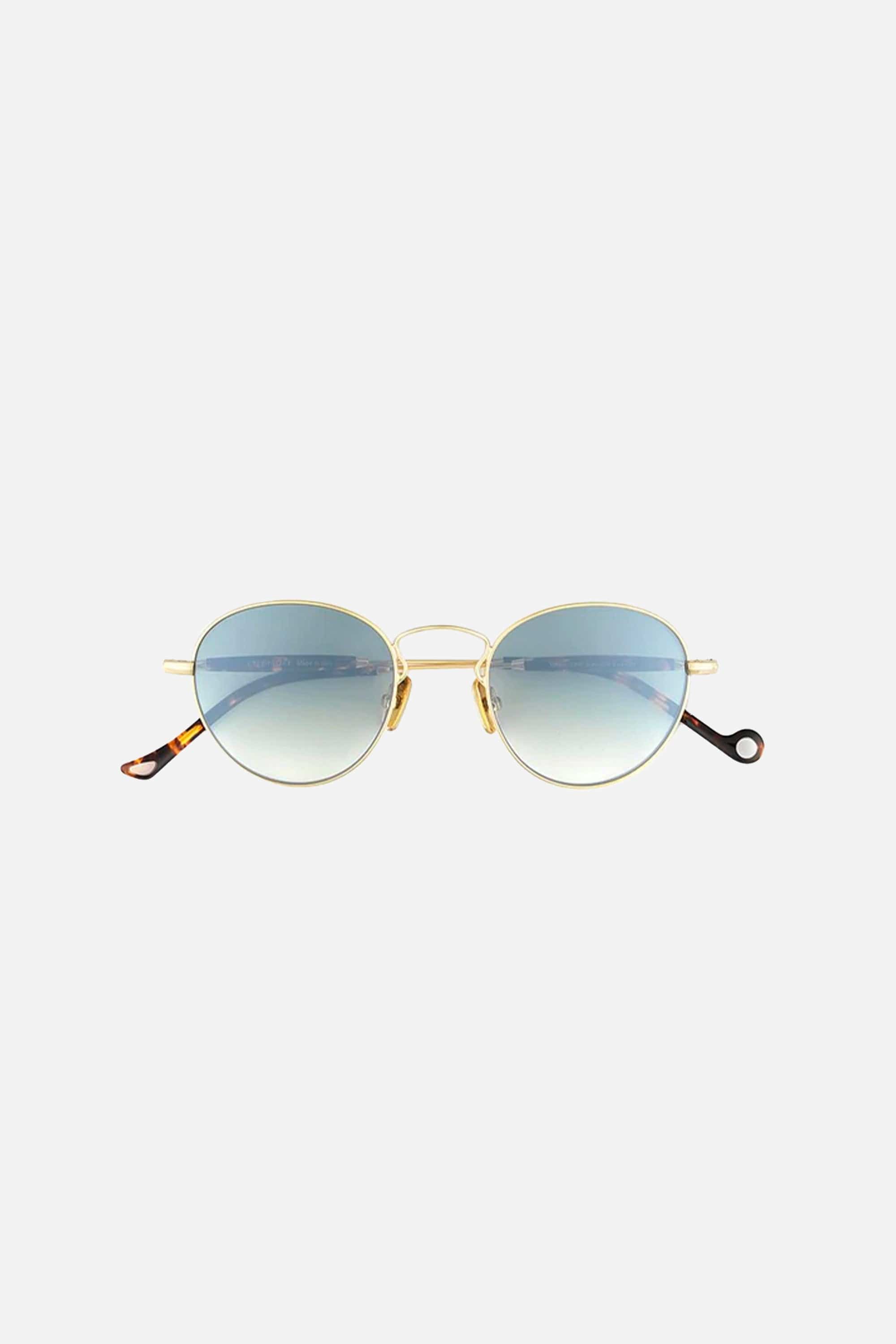 Eyepetizer round gold and blue sunglasses - Eyewear Club