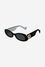 Load image into Gallery viewer, Gucci black oval sunglasses - Eyewear Club
