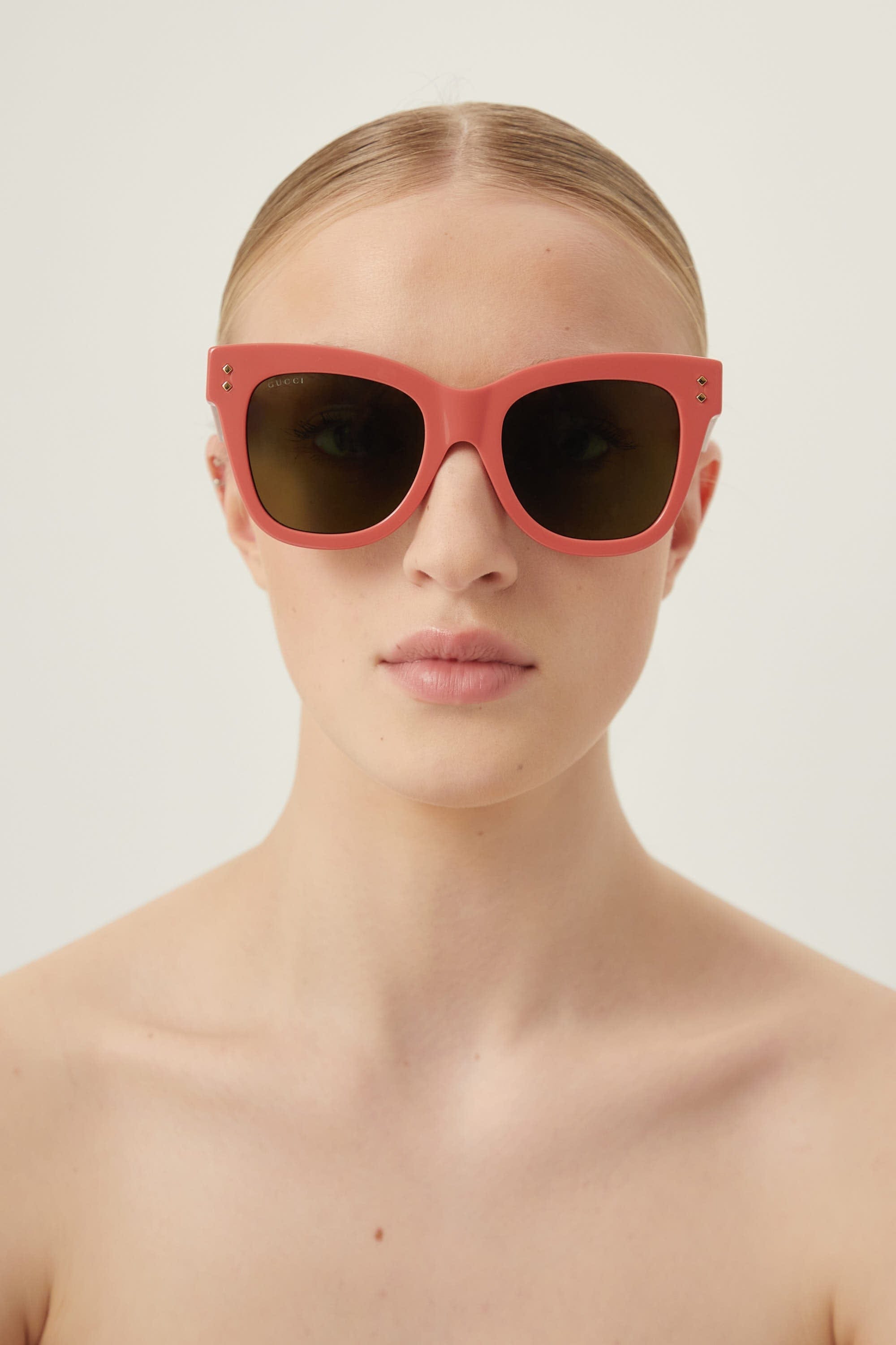 Gucci cat-eye pink sunglasses - Eyewear Club