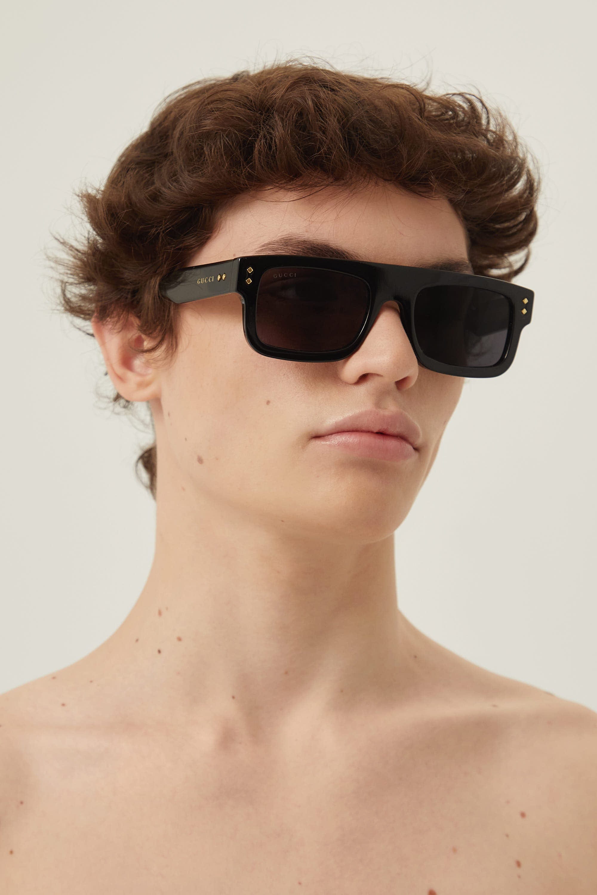Gucci flat top rectangular sunglasses - Eyewear Club