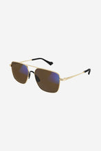 Load image into Gallery viewer, Gucci metal pilot blue light frame
