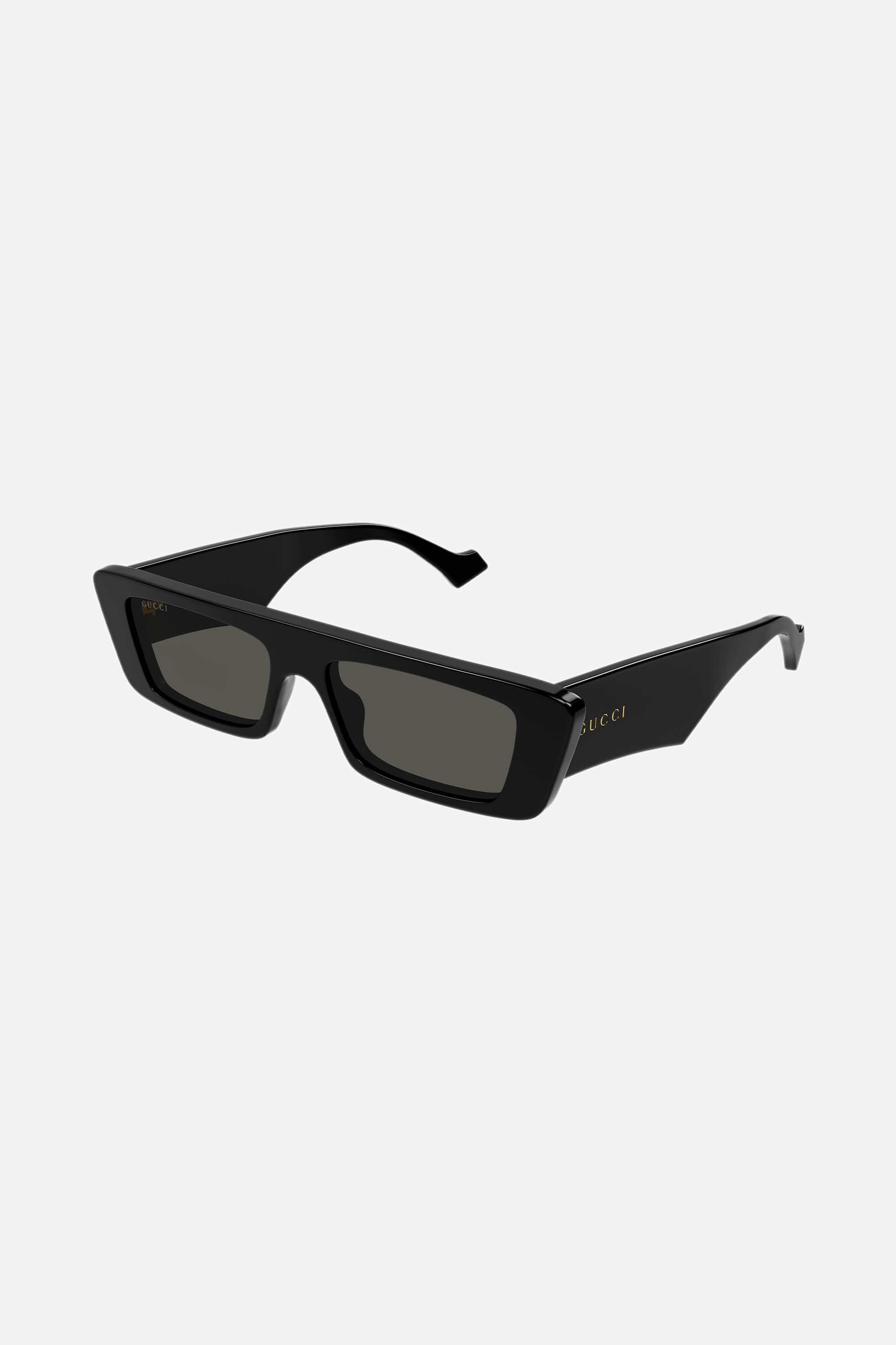 Gucci micro flat top black sunglasses - Eyewear Club