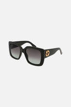 Load image into Gallery viewer, Gucci oversized femenine squared black sunglasses - Eyewear Club
