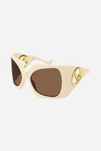 Load image into Gallery viewer, Gucci oversized ivory butterfly sunglasses - Eyewear Club
